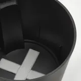 IKEA VÅRDTRÄD (ИКЕА ВОРДТРЭД) — Самополивающееся кашпо, для дома и улицы/прозрачный/антрацит 24 см — фото 3