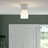 IKEA HAMNFYR (ИКЕА ХАМНФИР) — Потолочный светильник, белый 14 см — фото 3