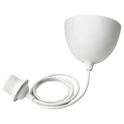 IKEA HAVSDJUP (ИКЕА ХАВСДЙУП) — Патрон с кабелем, белый 1.4 м
