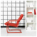 IKEA POÄNG (ИКЕА ПОЭНГ) — Подушка на кресло с низкой спинкой, Vissle красная — фото 4