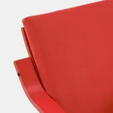 IKEA POÄNG (ИКЕА ПОЭНГ) — Подушка на кресло с низкой спинкой, Vissle красная — фото 5