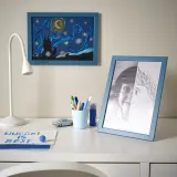 IKEA FISKBO (ИКЕА ФИСКБО) — Рамка, тёмный серо-синий 21x30 см — фото 2