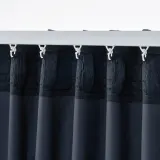 IKEA SANELA (ИКЕА САНЕЛА) — Штора затемняющая, 2 шт., тёмно-синяя/на ленте 140x250 см — фото 5