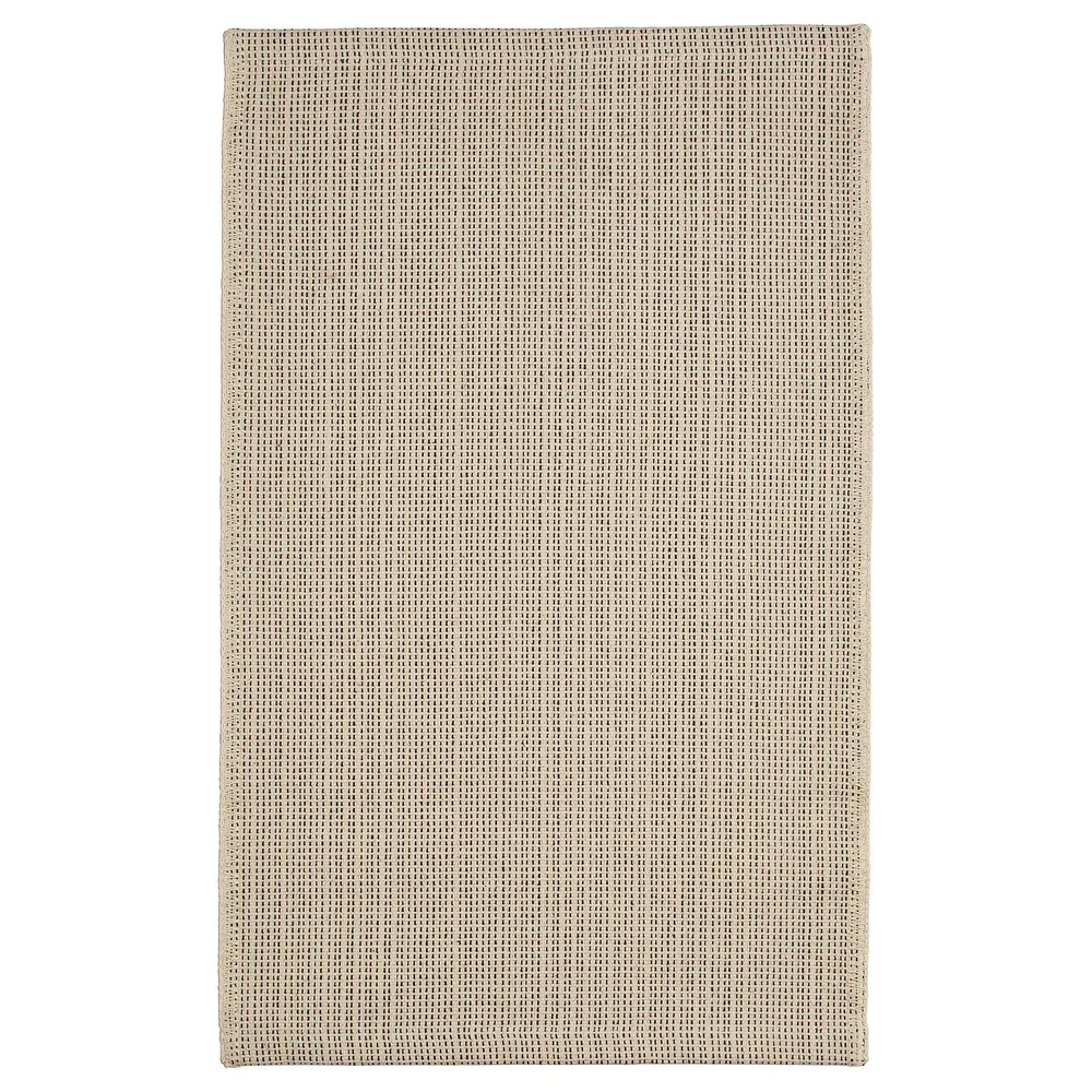 IKEA TIPHEDE (ИКЕА ТИПХЕДЕ) — Ковёр безворсовый, натуральный/чёрный 50x80 см