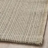IKEA TIPHEDE (ИКЕА ТИПХЕДЕ) — Ковёр безворсовый, натуральный/чёрный 50x80 см — фото 3
