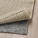 IKEA TIPHEDE (ИКЕА ТИПХЕДЕ) — Ковёр безворсовый, натуральный/чёрный 50x80 см — фото 4