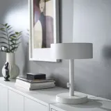 IKEA NYMÅNE (ИКЕА НИМОНЕ) — Лампа настольная, белая 33 см — фото 3