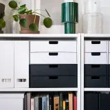 IKEA FJÄDERHARV (ИКЕА ФЙЭДЕРХАРВ) — Органайзер для журналов, белый — фото 4
