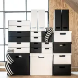 IKEA FJÄDERHARV (ИКЕА ФЙЭДЕРХАРВ) — Органайзер для журналов, белый — фото 8