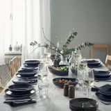 IKEA GLADELIG (ИКЕА ГЛАДЕЛИГ) — Тарелка глубокая, тёмно-серая 21 см — фото 5