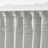 IKEA KORGMOTT (ИКЕА КОРГМОТТ) — Шторы блэкаут, 2 шт, белый/на ленте 145x300 см — фото 5