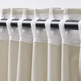 IKEA GINSTMOTT (ИКЕА ГИНСТМОТТ) — Шторы, 2 шт, бежевый/на ленте 145x300 см — фото 3