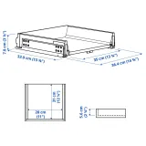 IKEA KNIVSHULT (ИКЕА КНИВСХУЛТ) — Ящик кухонный, низкий, тёмно-серый 40x37 см — фото 5