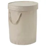 IKEA DIMPA (ИКЕА ДИМПА) — Мешок для сортировки с крышкой, светлый серо-бежевый 50 л — фото 1