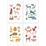 IKEA BILD (ИКЕА БИЛД) — Плакат, лесная фауна 21x30 см — фото 1