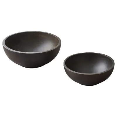 IKEA PINNLILJA (ИКЕА ПИННЛИЛЙА) — Миска для сервировки, в комплекте 2 шт, коричневая