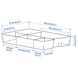 IKEA KUGGIS (ИКЕА КУГГИС) — Вкладыш с 5 отделениями, белый — фото 8