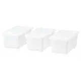 IKEA GLIS (ИКЕА ГЛИС) — Коробка с крышкой, прозрачная 17x10 см — фото 1