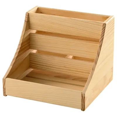 IKEA CHOKLADHAJ (ИКЕА СХОКЛАДХАЙ) — Органайзер для кухни, дерево 20x18x16 см