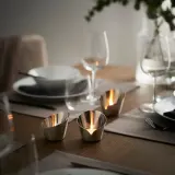 IKEA PRAKTAND (ИКЕА ПРАКТАНД) — Подсвечник для чайных свечей, нержавеющая сталь 7 см — фото 2