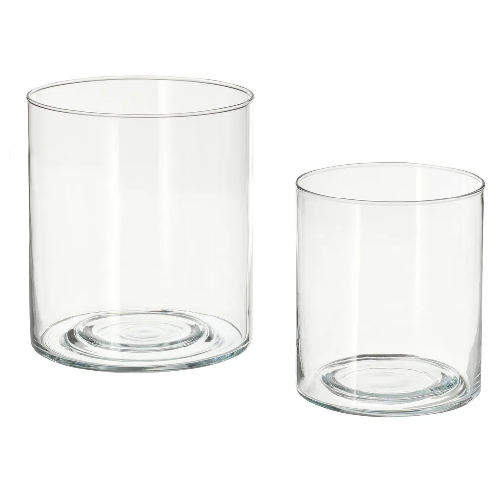 IKEA PILFINK (ИКЕА ПИЛФИНК) — Подсвечники, 2 шт., прозрачное стекло