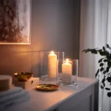 IKEA PILFINK (ИКЕА ПИЛФИНК) — Подсвечники, 2 шт., прозрачное стекло — фото 2