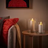 IKEA PILFINK (ИКЕА ПИЛФИНК) — Подсвечники, 2 шт., прозрачное стекло — фото 3