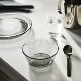 IKEA HAVSGÄDDA (ИКЕА ХАВСГЭДДА) — Миска, в полоску/серый 12 см — фото 2