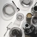 IKEA HAVSGÄDDA (ИКЕА ХАВСГЭДДА) — Миска, в полоску/серый 12 см — фото 5