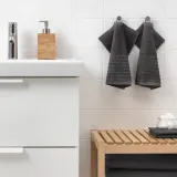IKEA VÅGSJÖN (ИКЕА ВОГШЁН) — Полотенце для лица, тёмно-серое 30x30 см — фото 4