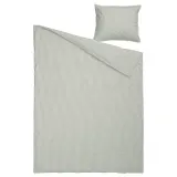 IKEA SOLFIBBLA (ИКЕА СОЛФИББЛА) — Пододеяльник и наволочка, белый зелёный/полоска 150x200/50x60 см — фото 5
