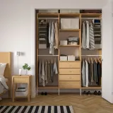 IKEA PURRPINGLA (ИКЕА ПУРРПИНГЛА) — Полка подвесная, ткань/бежевая 22x34x80 см — фото 4