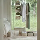IKEA PURRPINGLA (ИКЕА ПУРРПИНГЛА) — Полка подвесная, ткань/бежевая 22x34x80 см — фото 7