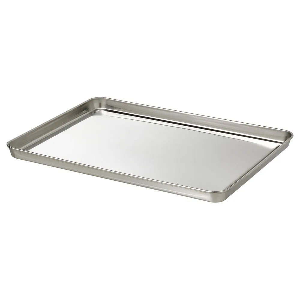 IKEA GRILLTIDER (ИКЕА ГРИЛЛТИДЕР) — Поднос для сервировки, нержавеющая сталь 40x30 см