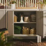IKEA DJURTRÄNARE (ИКЕА ДЙУРТРЭНАРЕ) — Корзина, тёмно-жёлтая, 18x25x14 см — фото 2
