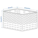 IKEA DJURTRÄNARE (ИКЕА ДЙУРТРЭНАРЕ) — Корзина, тёмно-жёлтая, 18x25x14 см — фото 8