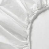 IKEA DVALA (ИКЕА ДВАЛА) — Простыня на резинке, белый 90x200 см — фото 2