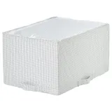 IKEA STUK (ИКЕА СТУК) — Сумка для хранения, белый/черный 34x51x28 см — фото 1