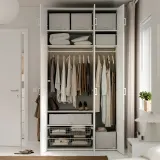 IKEA STUK (ИКЕА СТУК) — Сумка для хранения, белый/черный 34x51x28 см — фото 4