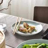 IKEA FORELLTETRA (ИКЕА ФОРЕЛЛТЕТРА) — Тарелка десертная, бирюзовый/серый 19 см — фото 2