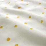 IKEA BARNDRÖM (ИКЕА БАРНДРЁМ) — Пододеяльник и наволочка, белый жёлтый/горошек 150x200/50x60 см — фото 4