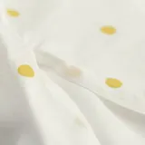 IKEA BARNDRÖM (ИКЕА БАРНДРЁМ) — Пододеяльник и наволочка, белый жёлтый/горошек 150x200/50x60 см — фото 5