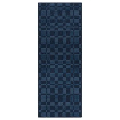 IKEA NATTÅG (ИКЕА НАТТОГ) — Дорожка кухонная, тёмно-синяя/в клетку 45x120 см