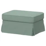 IKEA EKTORP (ИКЕА ЕКТОРП) — Чехол для пуфа, Таллмюра светло-зелёный — фото 2