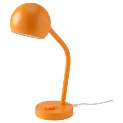 IKEA KORVSNÖRE (ИКЕА КОРВСНЁРЕ) — Лампа настольная LED, диммируемая/оранжевая