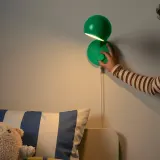 IKEA KORVSNÖRE (ИКЕА КОРВСНЁРЕ) — Лампа настенная LED, диммируемая/зелёная — фото 3