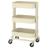 IKEA RÅSKOG (ИКЕА РОСКОГ) — Тележка, бежевый 28х38х61 см — фото 1