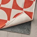 IKEA PUBLIKVÄRD (ИКЕА ПУБЛИКВЭРД) — Ковёр безворсовый, оранжевый/круги 80х150 см — фото 4