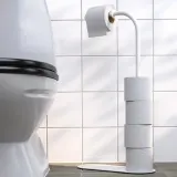 IKEA ENUDDEN (ИКЕА ЕНУДДЕН) — Стойка для туалетной бумаги, белый 60 см — фото 2
