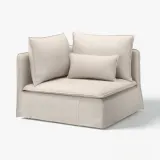 IKEA SÖDERHAMN (ИКЕА СЁДЕРХАМН) — Чехол на угловую секцию, Грансель натуральный — фото 2